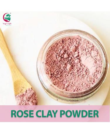 Pink Clay/Rose Clay Powder 8 oz - Gentle & Soothing for Face Masks & Soaps by Yogi's Gift - Buy Online on GoSupps.com