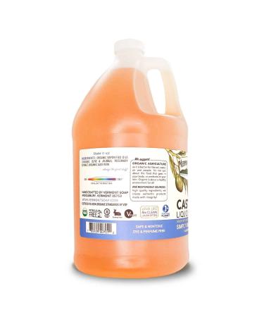 Vermont Castile Soap Unscented - Gentle Liquid Soap for Sensitive Skin | Organic Hair Shampoo & Body Wash - Aloe Castile Soap for Men & Women - 128 Fl Oz - Buy Online on GoSupps.com