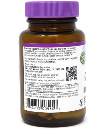 Buy Bluebonnet Nutrition Super Quercetin - 30 Vegetable Capsules for Immune Support - Buy Online on GoSupps.com