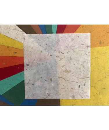 Mulberry Paper 20 Sheets 6x6 inches Origami Craft Decoration Paper - Banana Bark Design for DIY Crafts - Buy Online on GoSupps.com