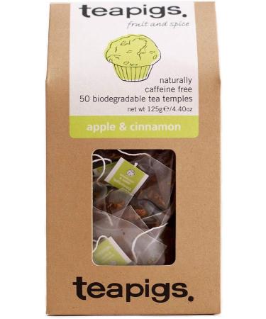 Teapigs Apple and Cinnamon Tea Bags Made With Whole Fruit Pieces (1 Pack of 50 Tea Bags) & Teapigs Liquorice and Peppermint Tea Made With Whole Flowers (1 Pack of 50 Tea Bags) + Peppermint Tea 50 Count (Pack of 1) - Buy Online on GoSupps.com