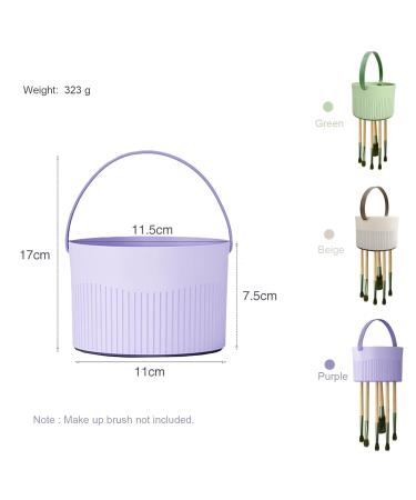 Buy 3 in 1 Silicone Makeup Brush Cleaner Mat & Organizer - Green | Efficient Brush Cleaning & Drying Solution - Buy Online on GoSupps.com