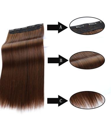 Buy 24-Inch Clips In Hair Extensions & Heat-Resistant Wigs - Long Straight Synthetic Hair - White #17 - International Shipping Available - Buy Online on GoSupps.com