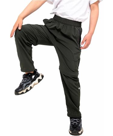 HARGLESMAN Boys Cargo Pants - Kids' Quick Dry Waterproof Convertible Trousers (Black, 10 Years) - Buy Online on GoSupps.com