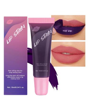 EONFAVE Peel Off Matte Lipstick Waterproof Long Lasting Lip Gloss Non-stick Lipstick for Women Girls Reveal Perfect Lip Color