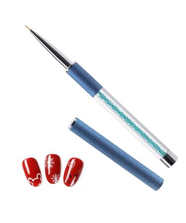 5-Piece Nail Art Liner Brush Set - Blue Nylon Nail Design Brush Pencils (5mm 7mm 11mm 14mm) - Perfect for Salon Detailing - Buy Online on GoSupps.com
