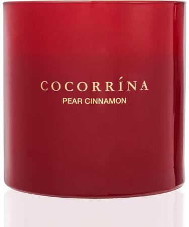 Cocorr na Pear Cinnamon Candle - Natural Soy Candle in Glass 110-Hour Burn Time 3 Wicks | Ideal Christmas Gift 1300g - Buy Online on GoSupps.com