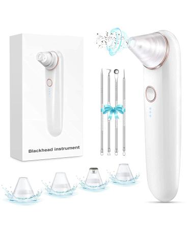 Blackhead Remover Vacuum Pore Cleaner with Camera - AMZGIRL Beauty Device with 3 Adjustable Suction Power and 5 Replacement Probes USB Rechargeable