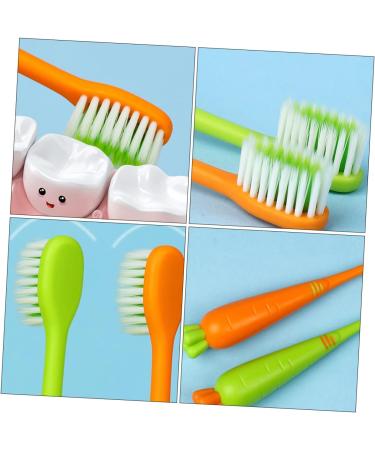 Healeved 8 STK Carrot Manual Toothbrush - Travel & Home Oral Care for Kids - Buy Online on GoSupps.com