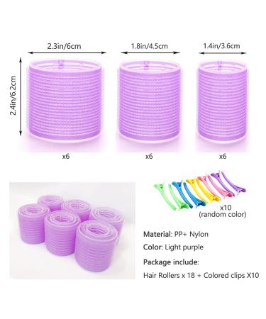 Jumbo Hair Rollers Set for Long Hair - 28Pcs Self Grip Curlers with Clips - No Heat Salon Hairdressing Rollers for Women - 3 Size Options - Buy Online on GoSupps.com