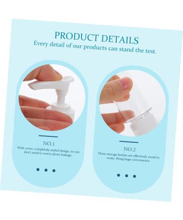 MAGICLULU 2 Sets Bottle Set Travel Foaming Bottle Mini Plastic Travel Bottle Travel Sub Bottle Travel Toiletry Makeup Travel Containers Small Toiletry Bottle Lotion Cream Bottle Pe White - Buy Online on GoSupps.com