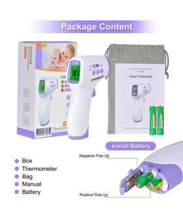 Infrared Touchless Digital Thermometer for Adults, Kids, and Babies - Instant Read Fever Thermometer for Home, Office, School, and Shopping Mall - Buy Online on GoSupps.com