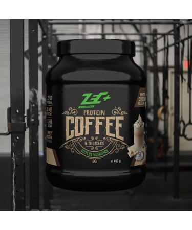 ZEC+ PROTEIN COFFEE White Chocolate Mocha 450g - High Protein Low Calorie Instant Coffee - International Shipping Available - Buy Online on GoSupps.com