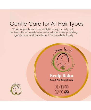 Eman s Secret Herbal Hair Balm | Nourishing & Gentle for All Hair Types | Kids Friendly Scalp Care & Frizz Control | 4 Oz - Buy Online on GoSupps.com