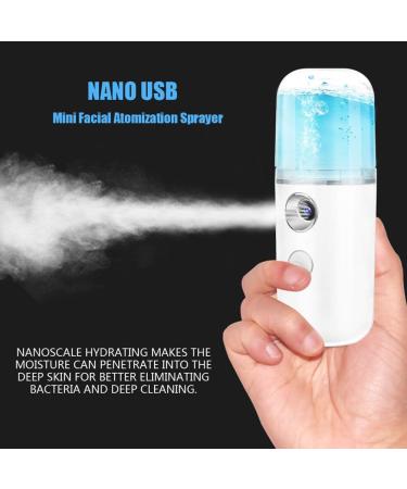 Ionic Cool Mist Sprayer 30ml USB Handy Nano Mist Spray Atomization Mister Face Facial Moisturizing Mist Sprayer Moisturizing Atomizer - Buy Online on GoSupps.com