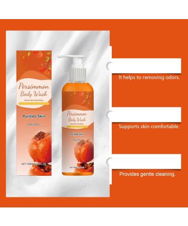  homomdy Persimmon shower gel for mature skin deodorizing and moisturizing for men and women refreshing and sebum-regulating for an even complexion. (3 pcs) - Buy Online on GoSupps.com