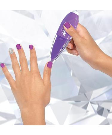 Blinger Ultimate Nail Wand Collection - Purple Sticker Sheets, 1 Step Process, No Drying, Nail Art for School, Parties, Special Occasions - Exclusive - Buy Online on GoSupps.com