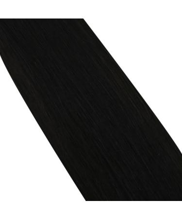 Moresoo 65cm Tape-In Extensions | Real Black Hair | 20 Pieces 50g Seamless Invisible Tape Extensions #1B - Buy Online on GoSupps.com