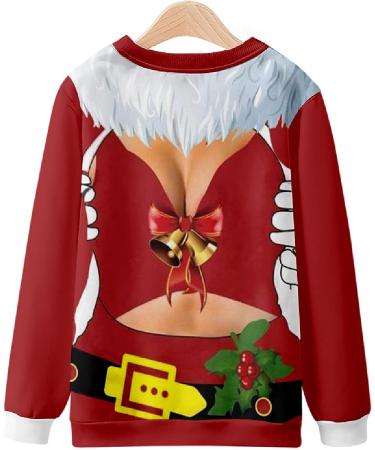 Ganfancp Men's Christmas Sweatshirt - X-Large White Merry Christmas Print Pullover - Buy Online on GoSupps.com