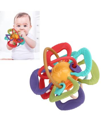 Manhattan Ball Plastic Cement Baby Teether - Lightweight Sensory Toy for Infant Teethers - Buy Online on GoSupps.com