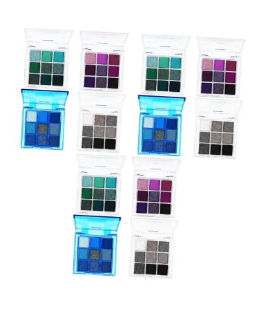 Hemoton 12 Pcs Eye Shadow Palette Neutral Eyeshadow Palette Makeup Palette Eye Make-up Palettes Eyeshadow Glitter Palette Eyeshadow Palette Colorful Glitter Eyeshadow Palette Plastic 1 Count (Pack of 1) Multix3pcs