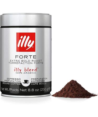  Italian Gourmet E.R. illy Espresso Ground Coffee for Forte Espresso - Intense Roast - 250g - 250g Box + Italian Gourmet Polpa 400g - Buy Online on GoSupps.com
