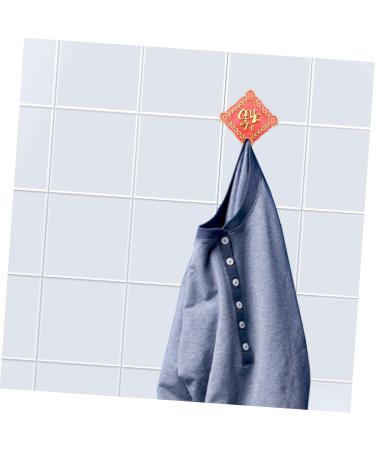 OFFSCH 2pcs Hook up Wall Mounted Clothes Mounted Hanger Hook Metal Towel Hooks Wall-Mounted 8x6cm Assorted Color - Buy Online on GoSupps.com