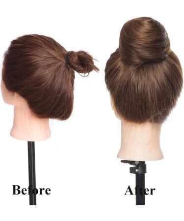 Human Hair Scrunchies Buns Updo Hairpieces #4 Medium Brown (30g) - Buy Online on GoSupps.com