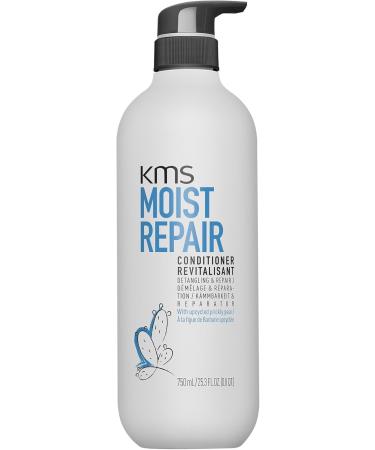KMS MoistRepair Conditioner for dry damaged hair 750ml detangling and repairing with Upcycled Prickly Pear vegan formula - Buy Online on GoSupps.com