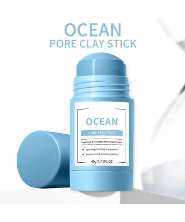 Cleansing Mud Maskes Stick | Sea Grape Mud Maskes Stick | Reduce Blackheades Control Oil Improve Facial Dullness | Moisturising Clay Stick for Women 40g - Buy Online on GoSupps.com