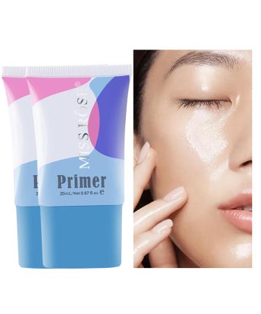 FantasyDay 2Pcs Pro Makeup Primer Long Lasting Hydrating Smoothing Isolated Moisturizing Oil Free Effect Make Up Base Matte Face Foundation Primer (20ml/pcs) #02 Primer#a
