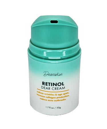 Organic Retinol Cream 2.5% & Hyaluronic Acid 15% - Anti-Aging Moisturizer for Face & Neck - Fragrance Free Aloe Vera Vitamin E & B5 For Men & Women - Buy Online on GoSupps.com