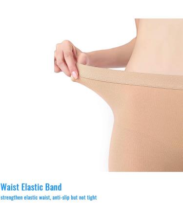 SWOLF Medical Compression Pantyhose 20-30 mmHg for Edema & Varicose Veins - Beige Large - Buy Online on GoSupps.com