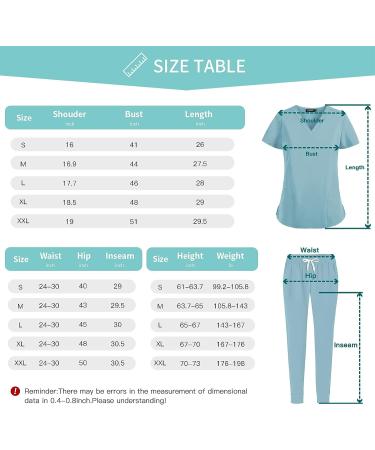 Women's Scrub Set: V-Neck Top & Jogger Pants | Grey Workwear Uniform with Athletic Stretch | Size Small - Buy Online on GoSupps.com