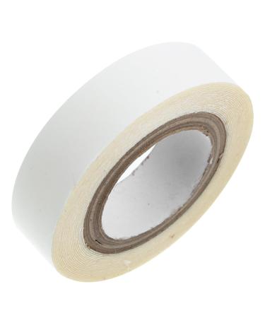 Beavorty 1 Roll Wig Film Wig Tape for Lace Wigs Bald Cap Adhesive Wig Lace Glue Lace Wig Glue Scalp Tape for Wigs Wig Accessories to Hold Wig on Wig Installation Kit Glue for Wigs Lace Tape 4.70X4.70X1.30CM White