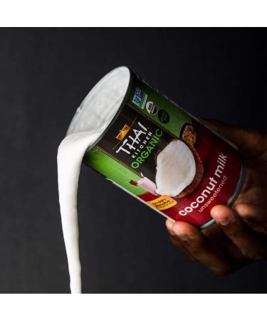 Thai Kitchen Organic Unsweetened Coconut Milk 13.66 Fl Oz - Pack of 6 | Pure & Natural Ingredient for Cooking and Baking - Buy Online on GoSupps.com