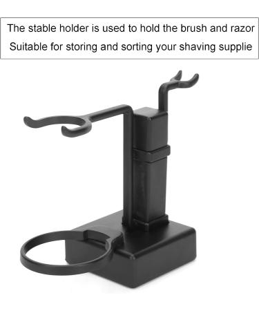 Sonew Shaving Brush Holder & Stand - Zinc Alloy Shaving Brush Set for Men | Beauty Salon & Household Use (Black) - Buy Online on GoSupps.com