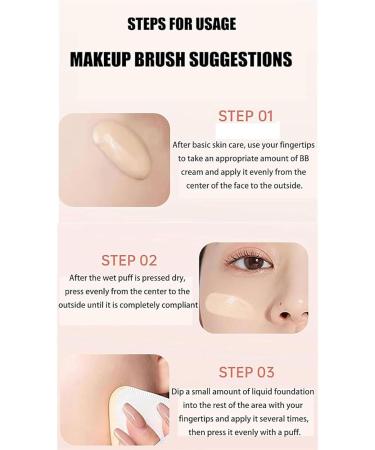 IFFANY VC Water Light Flawless BB Cream 3 in 1 Korean Concealer Foundation Hydrating Liquid Foundation with Peptides Bird's Nest Multi-Effects - Buy Online on GoSupps.com