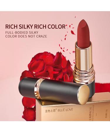 Buy BLUE LOVE Non-Stick Cup Lipstick for Women - Long Lasting Smudge Proof Waterproof Lip Gloss in Brownish Red - Nourishing Creamy Formula (1.44 oz) - International Shipping Available - Buy Online on GoSupps.com