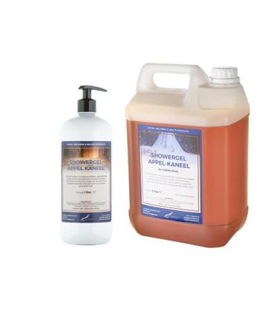 Claudius Showergel AppleCinnamon 5 liters + 1 liter with pump white