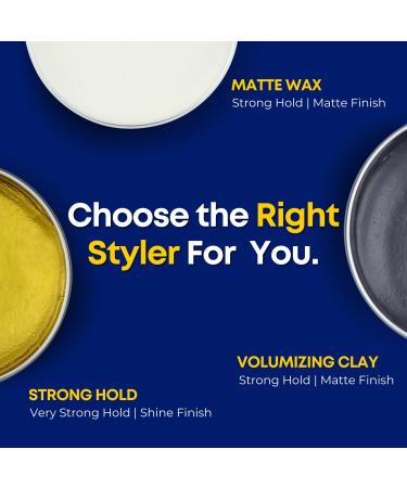 Ubersuave Hair Styling Pomade for Men - 3.4oz Matte Finish Maximum Hold All Hair Types Water-Based Floral Cologne Scent - Buy Online on GoSupps.com
