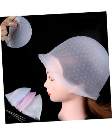 FRCOLOR 1 Piece Tool Hair Dyeing Hair Dye Highlight Cap Hair Highlighting Kit Salon Hair Cap Dyeing Colour Caps Silicone Cap Set Frosted Makeup Set - Buy Online on GoSupps.com