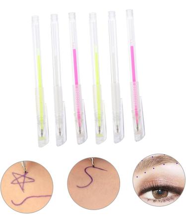 Beavorty 6pcs Eyebrow Marker Pen Marking Pens for Eyebrow Brow Position Pen Eyebrow Pen Portable Skin Pen - Buy Online on GoSupps.com
