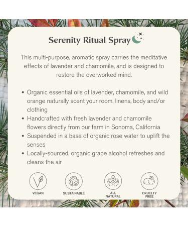 8 Days Aromatherapy Ritual Spray | For Room Body Pillow | Organic + Vegan | Meditation + Yoga Mist | Essential Oil Room Spray | Room Freshener | Lavender Chamomile Serenity Lavender + Chamomile - Buy Online on GoSupps.com