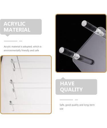 Acrylic Shelf 1pc Three-Layer Display Rack Jewelry Holder Utensil Holder Multi-Layer Desktop Organizer Ladder Cake 30X21X15CM - Buy Online on GoSupps.com