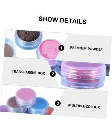 TEHAUX 16pcs Glitter Powder Powder Eye Shadow Nail Polish Manual As Shown 16pcs - Buy Online on GoSupps.com