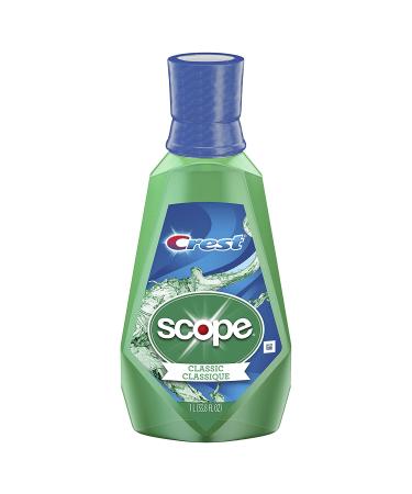 (2-Pack) - Crest Scope Mouthwash - Classic - 33.8 oz (1L)