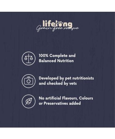 Amazon Brand - Lifelong - Dry Cat Food for Adult Cats Grainfree Recipe with Fresh Salmon 1 Pack of 3kg Salmon Adult Cats - Buy Online on GoSupps.com