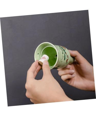 TOVINANNA Moxibustion Pot - Premium Health & Wellness Tool | Perfect Christmas Gift with Lotus Ceramic Design & Green Stand - Buy Online on GoSupps.com