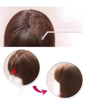 26 Long Straight Dark Brown Clip On Wig for Women - Thick Middle Part Style - Buy Online on GoSupps.com